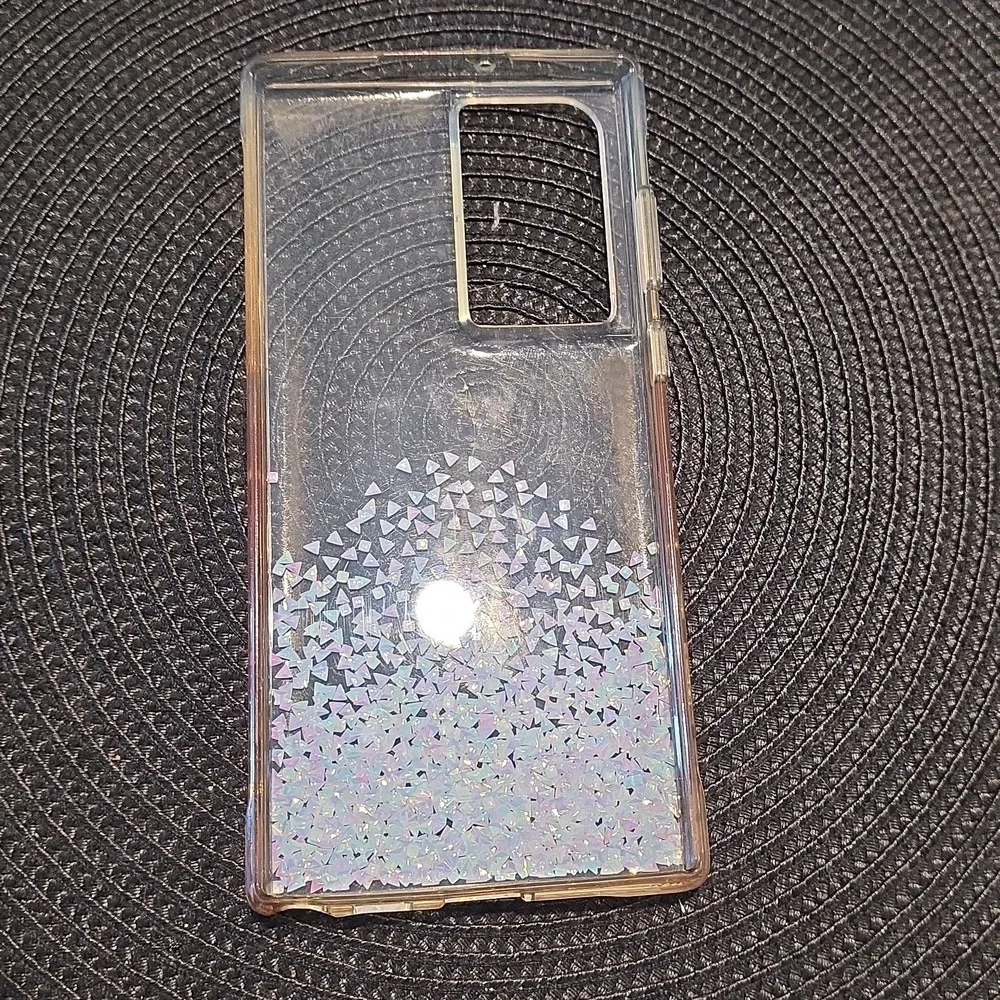 SAMSUNG S 22‎ ULTRA - Case-Mate Silver Glitter Phone Case
